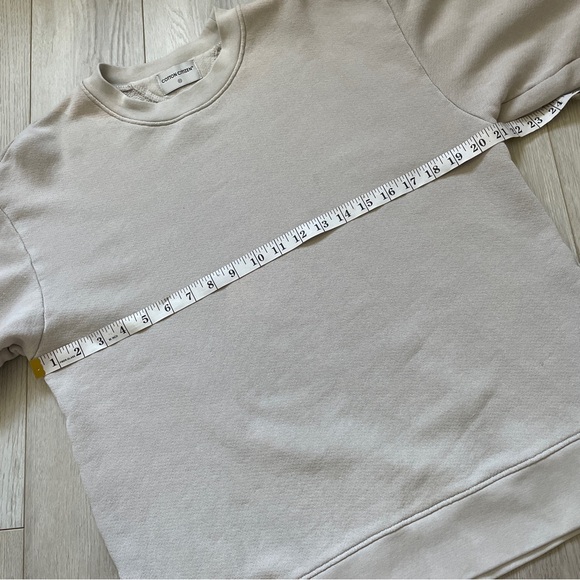 Cotton Citizen Oversized Crewneck Long Sleeve Sweater Cement Gray (XSmall) - Picture 3 of 10